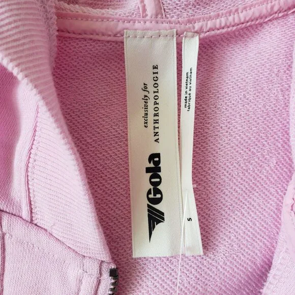 NEW Gola x Anthropologie Direct Kick Twofer Preppy Soccer Romper Light Pink - Picture 6 of 13